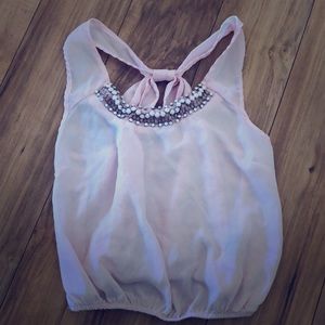 Super cute pink crop